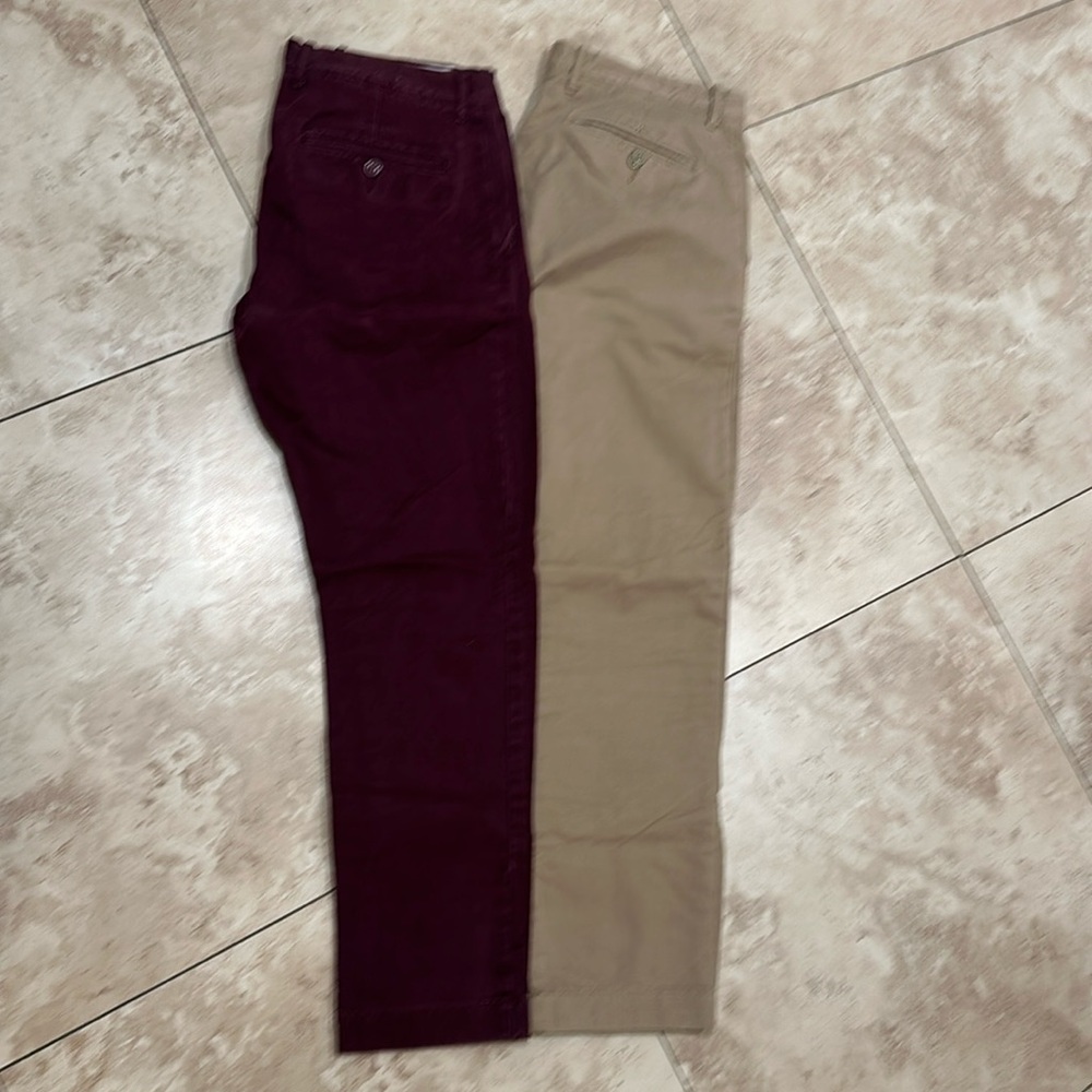 JCrew Cotton 484 pants 2 pairs 31x30